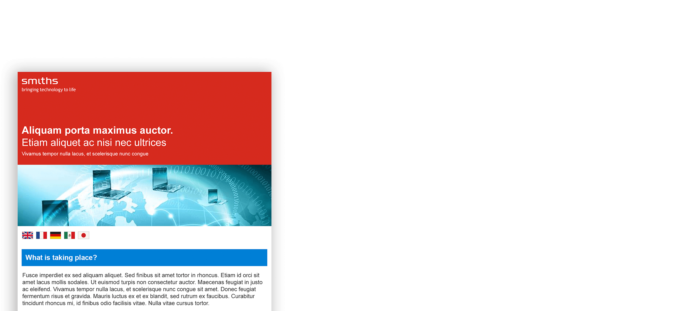 Smiths Group PLC Responsive Email 3